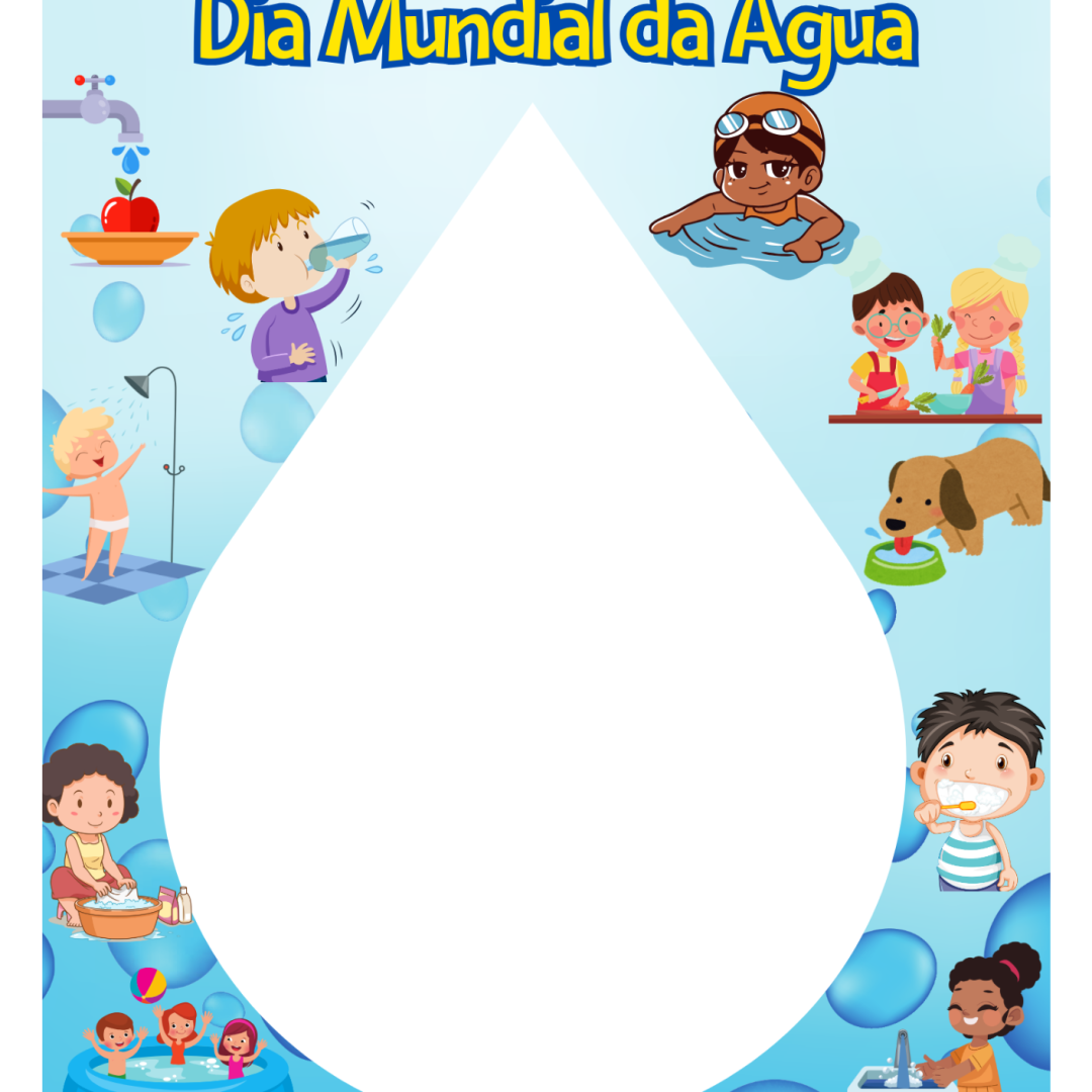 DIA DA ÁGUA - MOLDURA PARA FOTOS