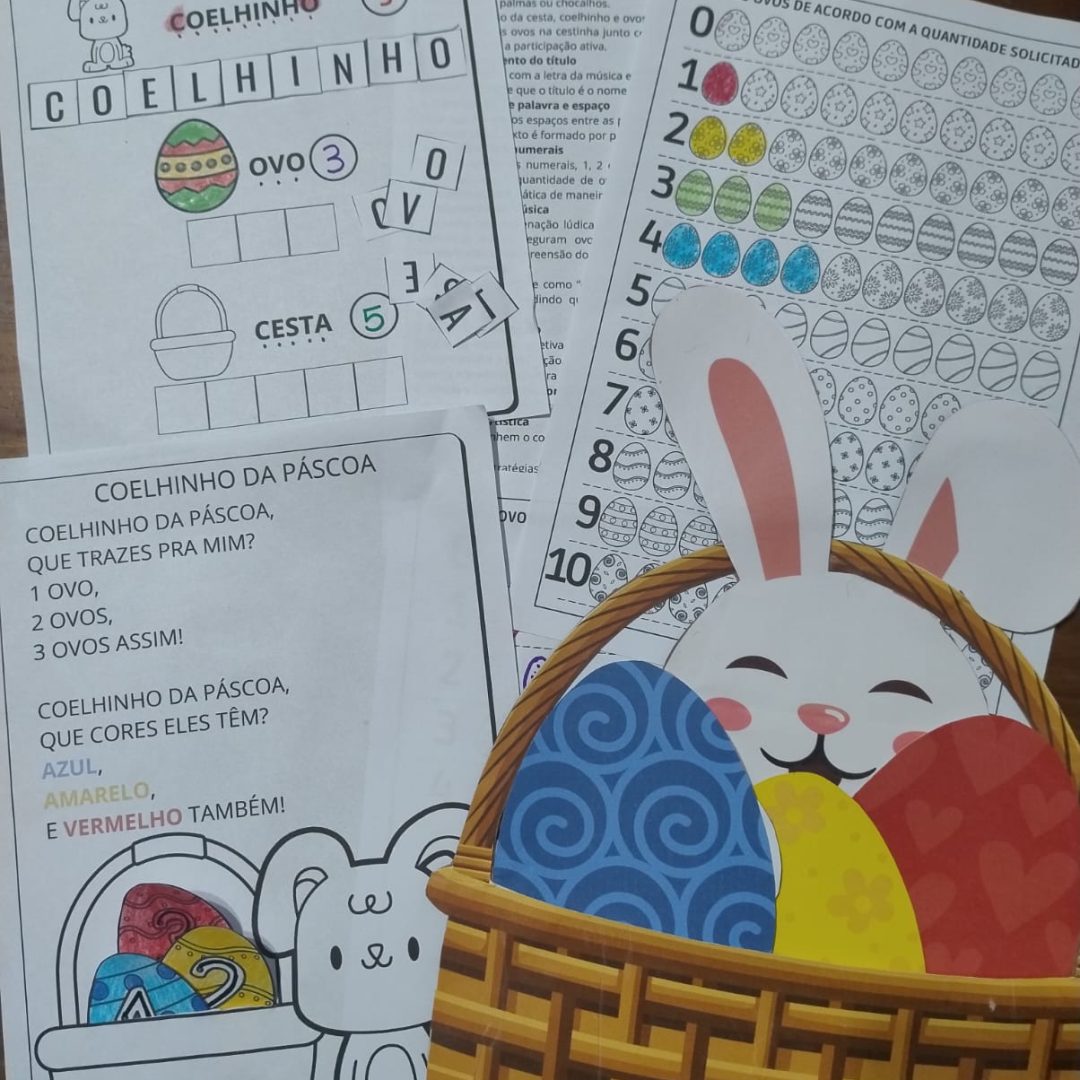 LUVA MUSICAL: COELHINHO DA PÁSCOA + ATIVIDADES