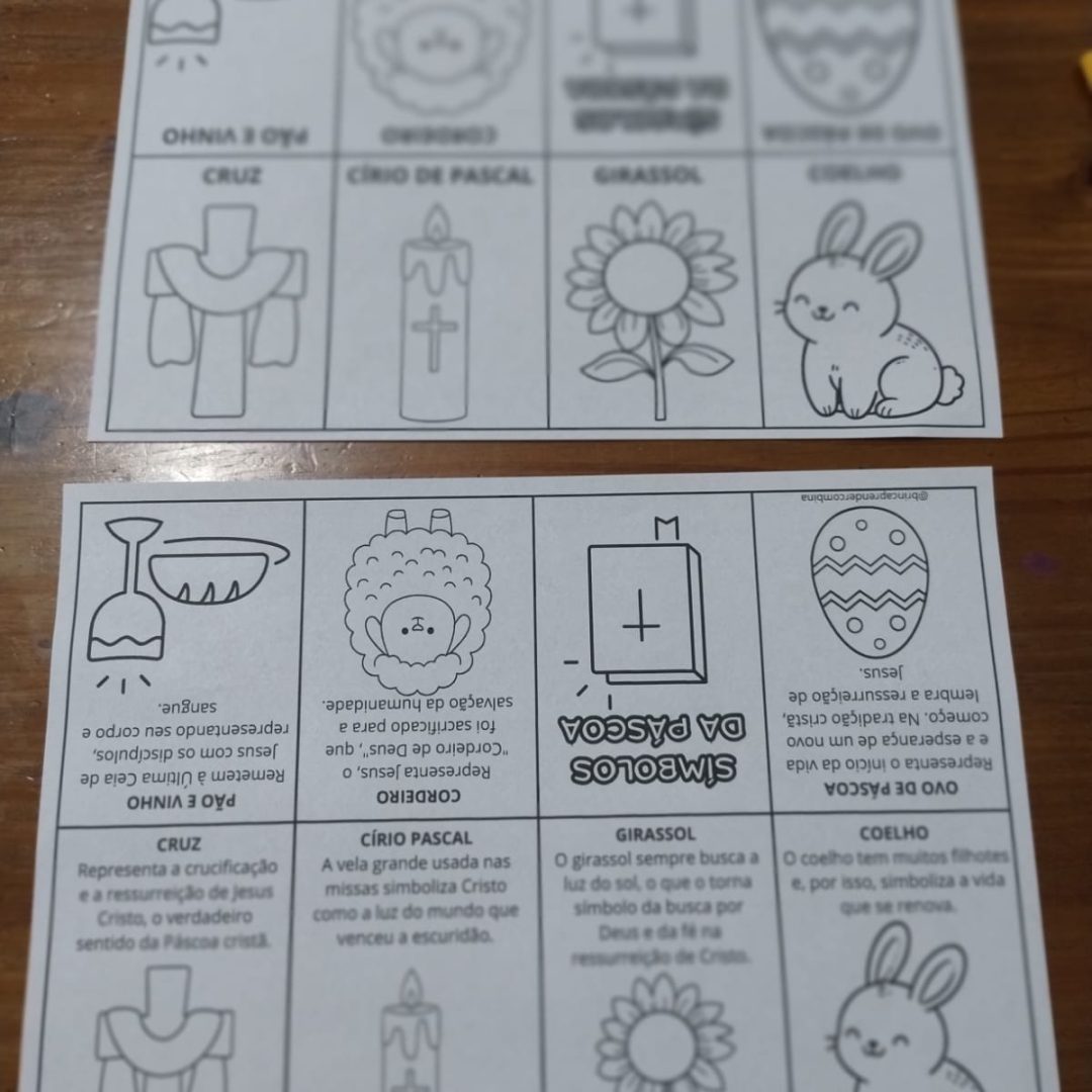 LIVRINHO SÍMBOLOS DA PÁSCOA