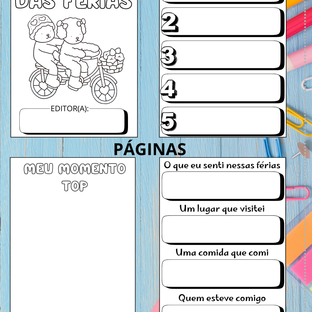 Jornal das Férias – Várias Capas para Escolher (PDF Digital)