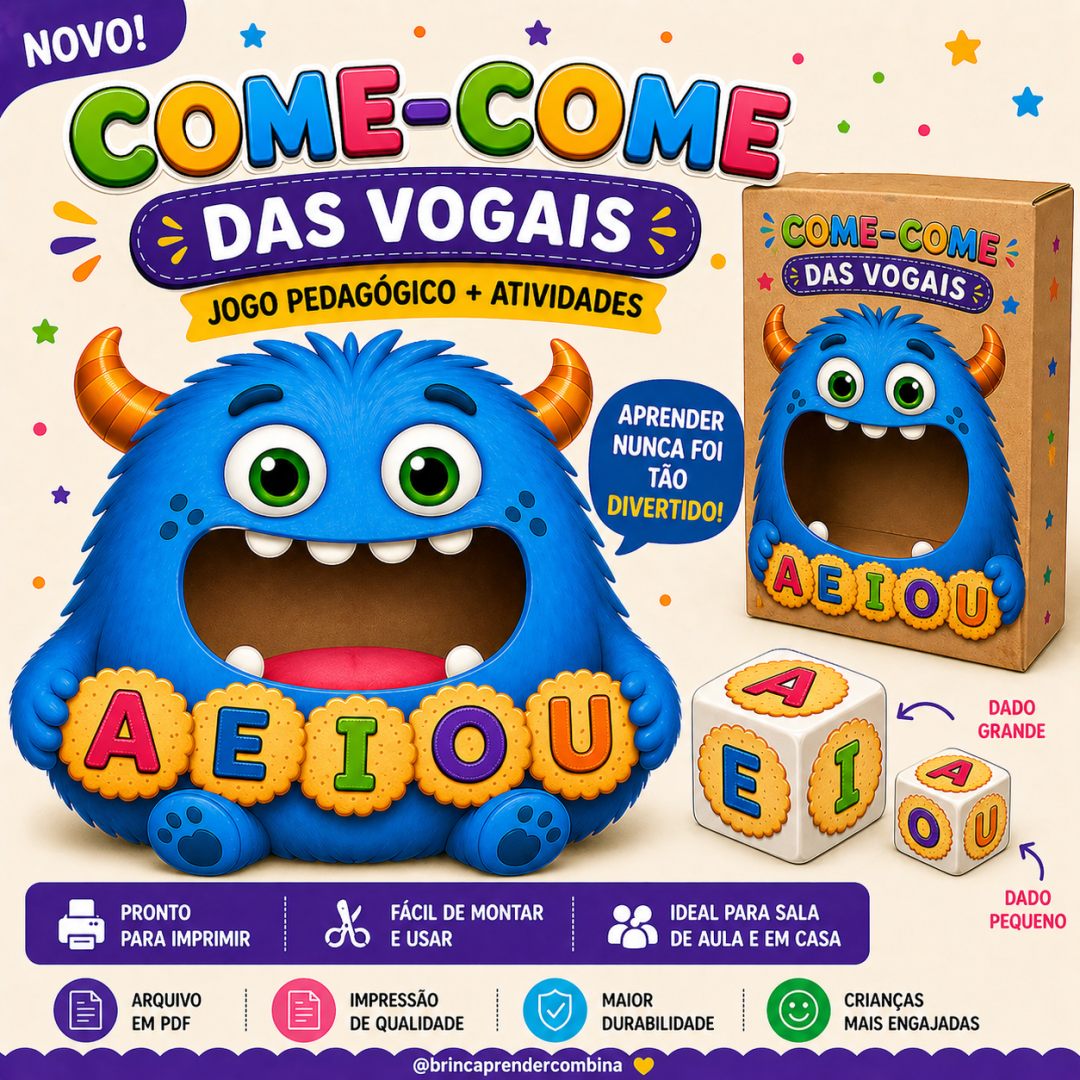 Jogo das Vogais Papa vogal Atividade vogais atividade interativa