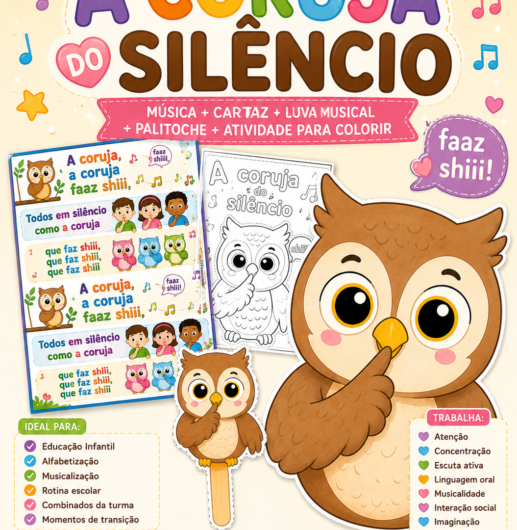 Música para pedir silêncio - A Coruja + Luva + Palitoche
