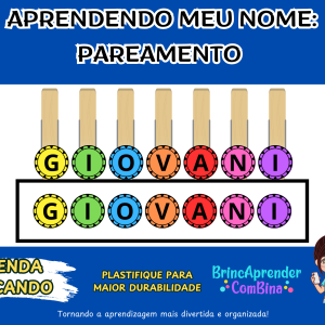APRENDENDO MEU NOME PAREAMENTO