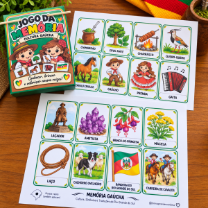 jogo da memória cultura gaúcha, dia do gaúcho, atividade interativa, jogo