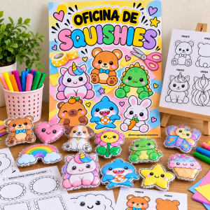 squishy para imprimir, molde de squishy, squishy de papel, oficina de squishies, como fazer squishy de papel, atividade squishy, molde squishy para imprimir, squishy educação infantil, atividade para educação infantil, atividade criativa infantil, oficina infantil, squishy para colorir.